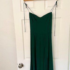 Reformation Juliette Dress in Emerald